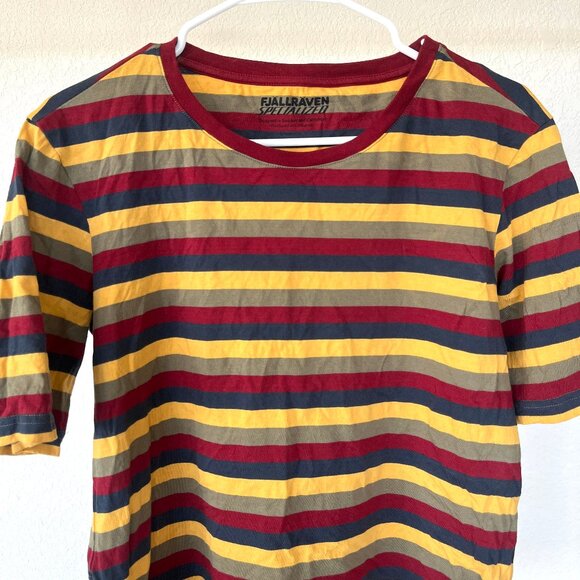 Fjällräven Specialized Cotton Striped Short Sleeve Tee Women's Large - Picture 3 of 9